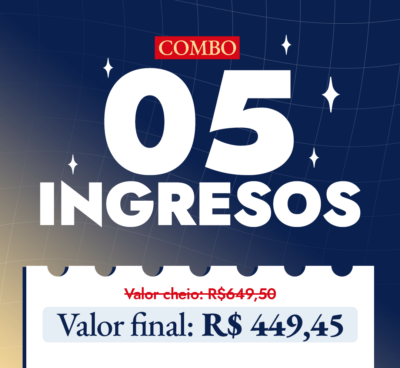 Combo 5 Ingressos CineDorama