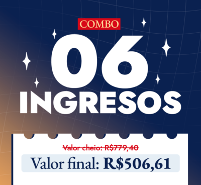 Combo 6 Ingressos CineDorama