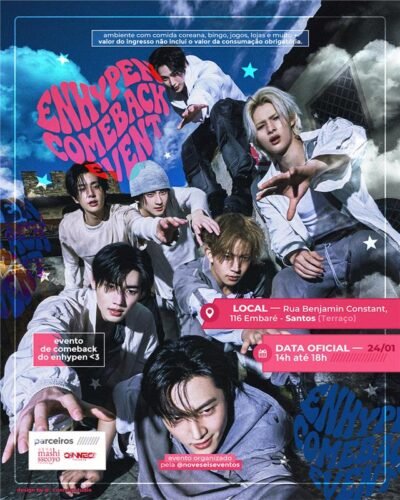 Evento de comeback do Enhypen ⚡️ THE SIN:VANISH