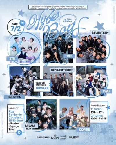 HYBE BOYS: BTS, TXT, Seventeen, Enhypen, Boynextdoor, TWS, &TEAM e Cortis! 💙