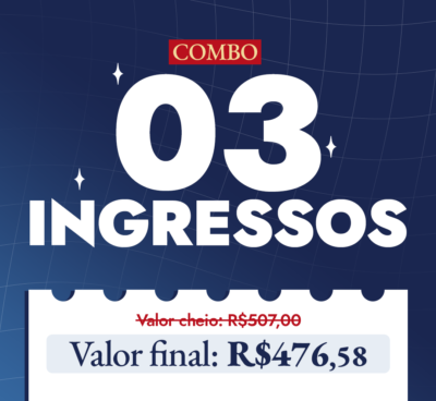 Combo 3 Ingressos CineDorama